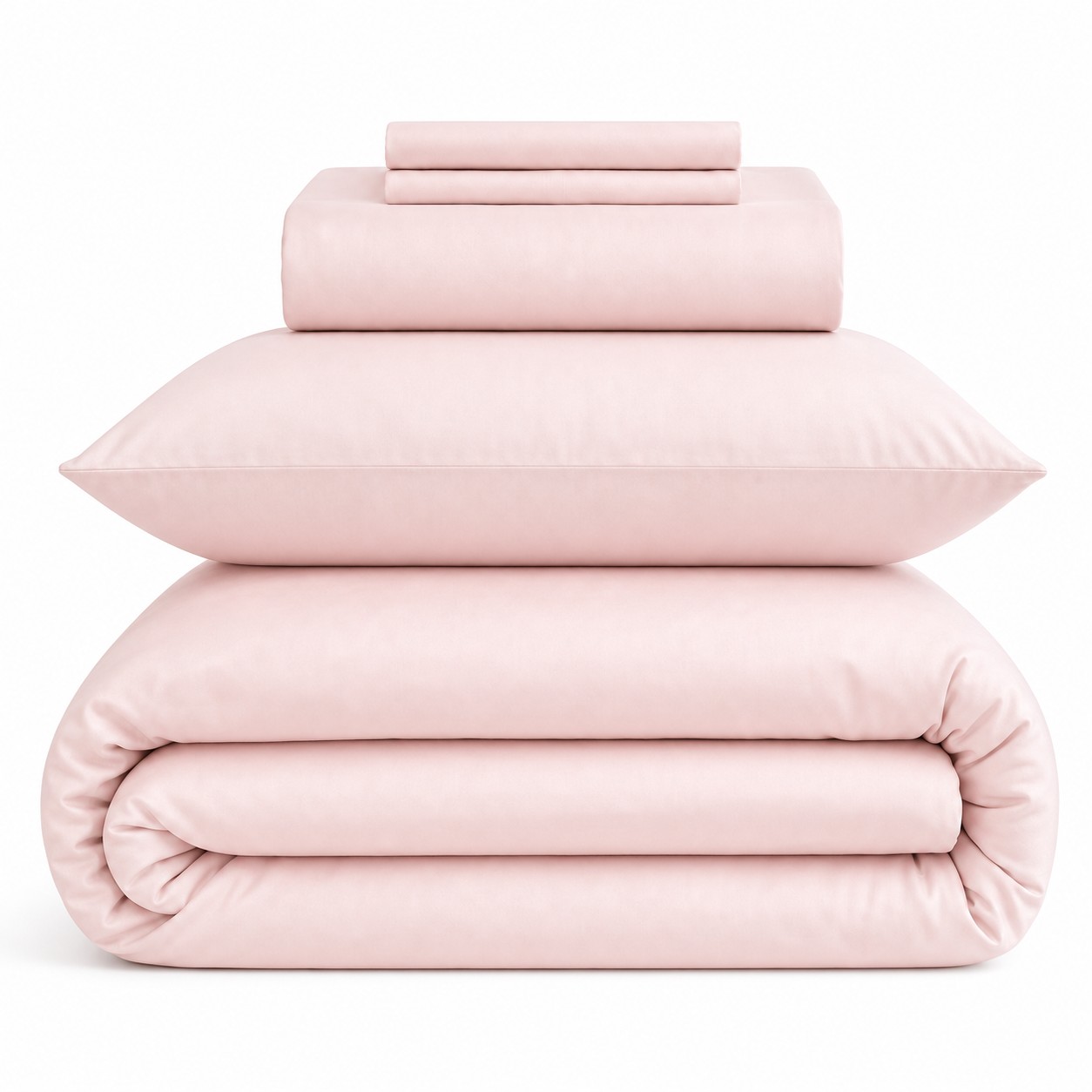 Pastel Color Bedding Set Soft Pink